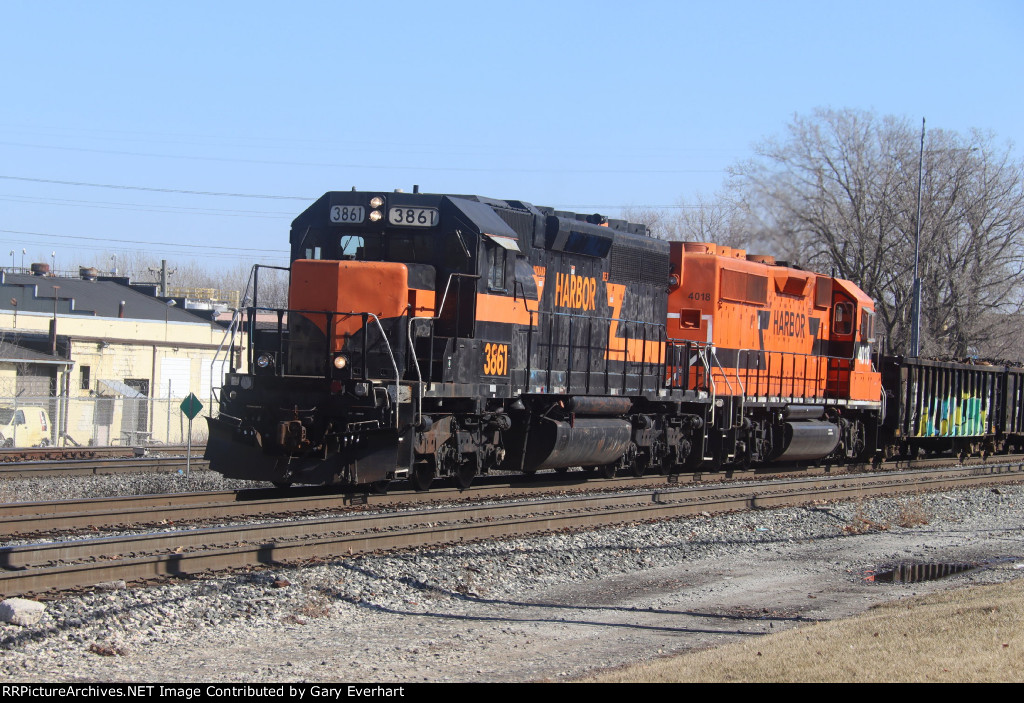 IHB SD38-2 #3861 - Indiana Harbor Belt